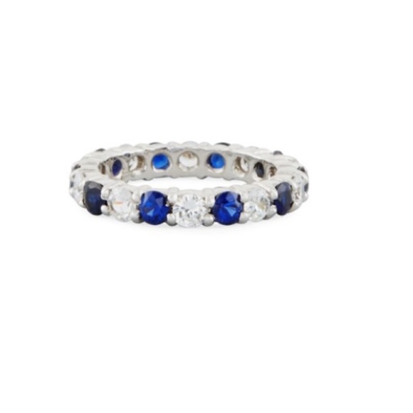 4ct Sapphire Eternity Band - Picture 4 of 11
